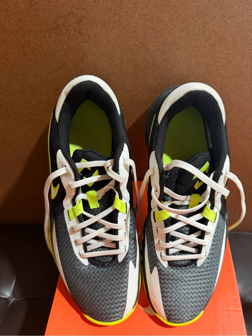 Nike precision VI black volt-sail Black/green men 8